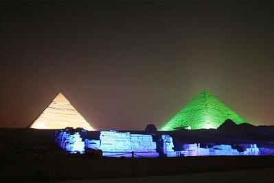 by plane from sharm el sheikh to cairo to watch the light and sound show
